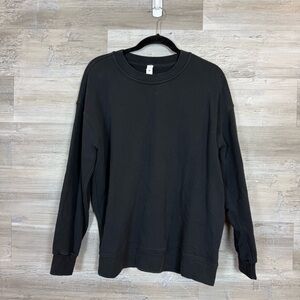Lululemon Perfectly Oversized Crew Sweatshirt Logo – Black – Size 6